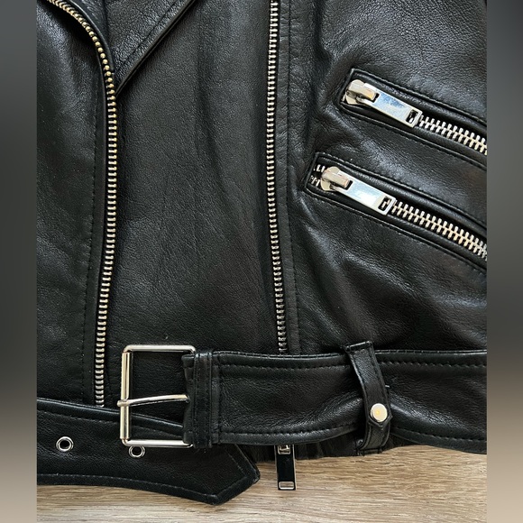 Genuine Leather Zara Biker Jacket - Picture 9 of 16
